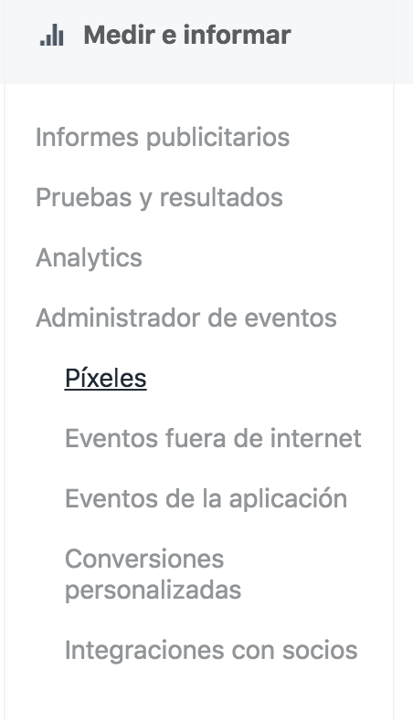 instalar pixel facebook