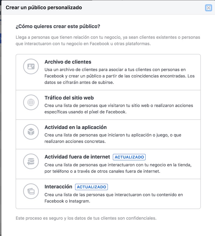 Públicos Facebook