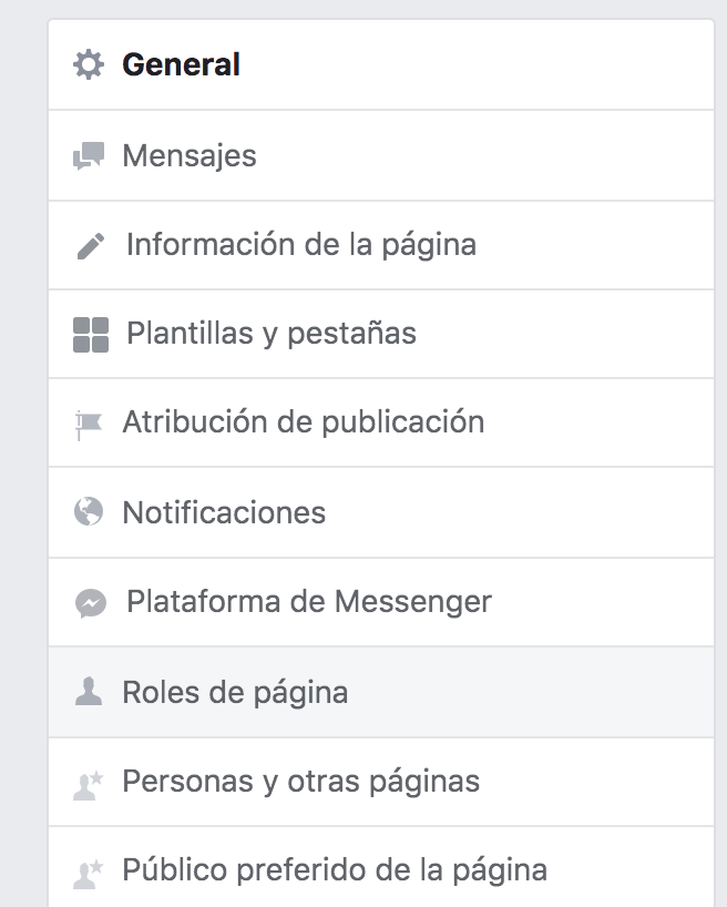 Asignar rol Facebook Ads