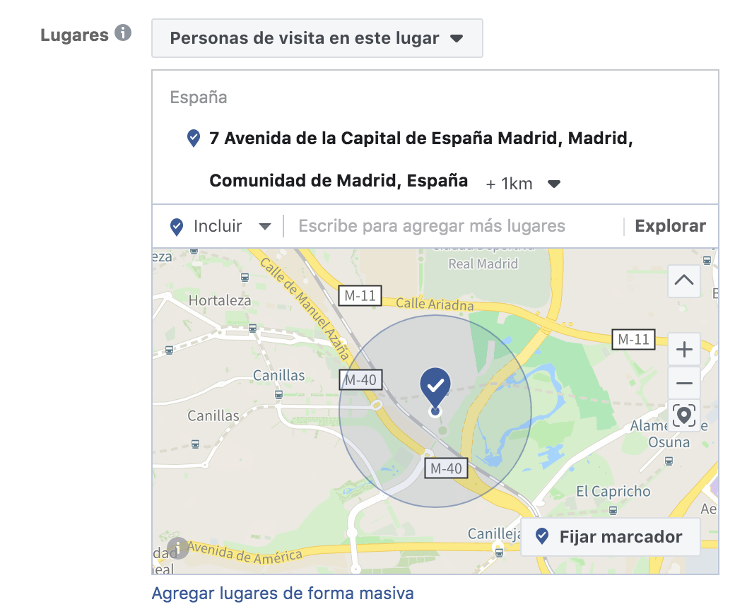 Tutorial segmentación localización Facebook Ads