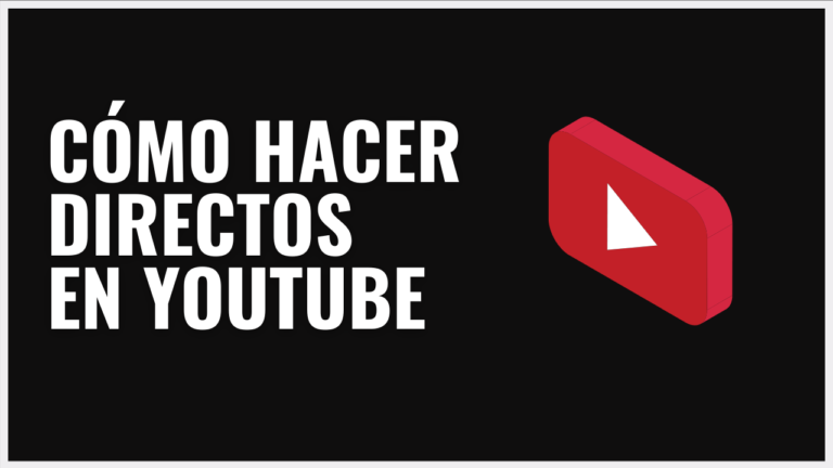 como hacer directos youtube