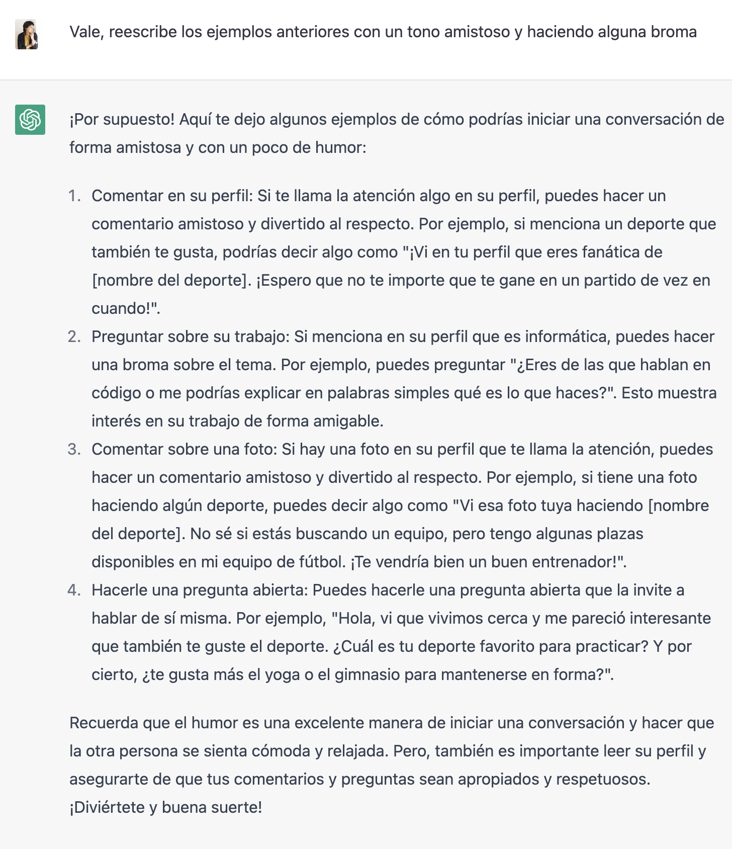 Chat GPT y Tinder parte 2